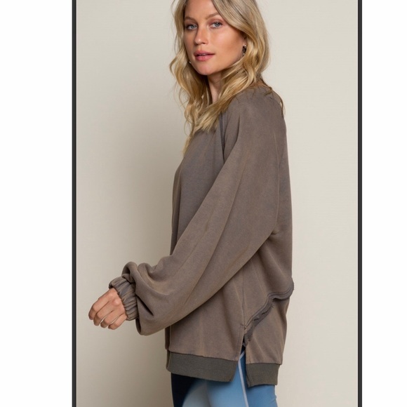 Washed Charcoal x detailed back sweatshirt - Picture 3 of 5